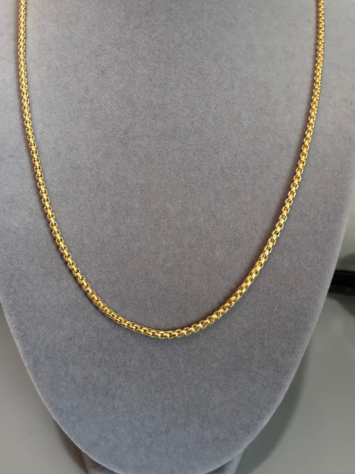 Thin Rope Charm Necklace- 20 in.