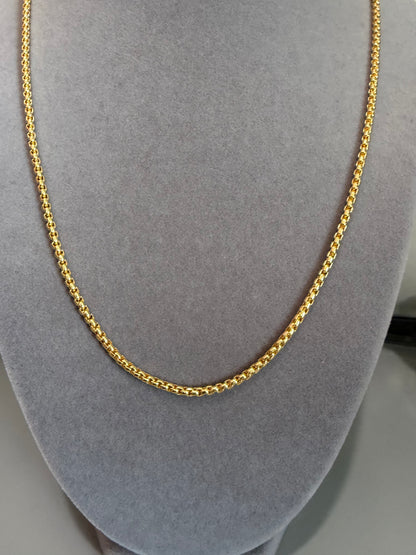 Thin Rope Charm Necklace- 20 in.
