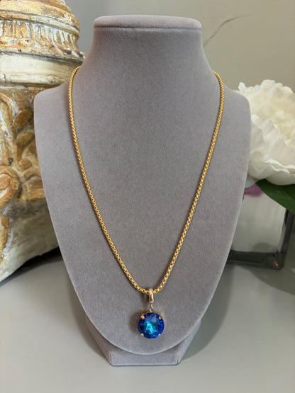 Thin Rope Charm Necklace- 20 in.
