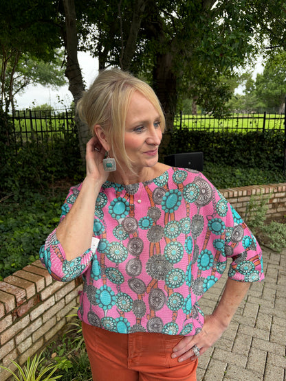Pink Concho-Italian Knit