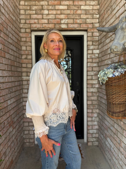 Pearl Lace Blouse