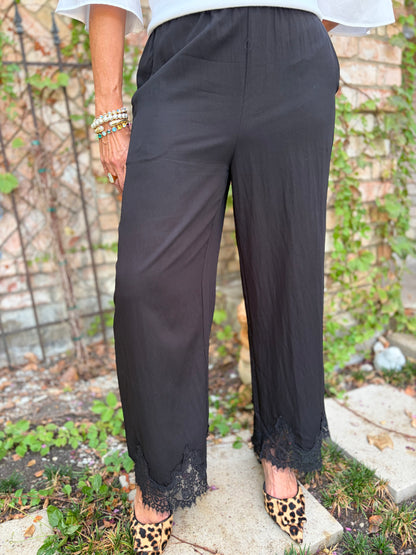 Black Tie Beauty Lace Pant