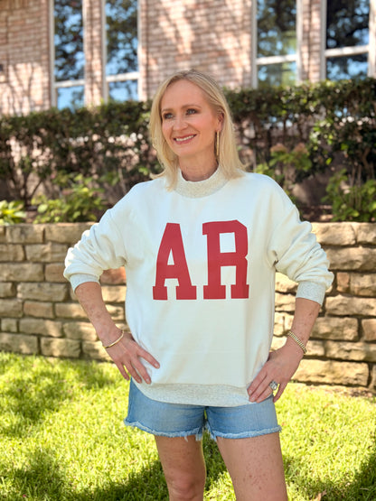 Arkansas Reversible Mock Neck Sweatshirt