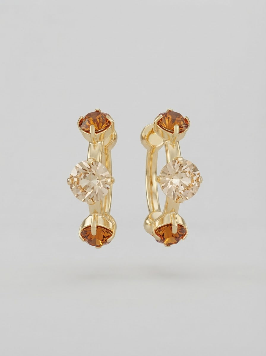 Gemma Hoop- Topaz
