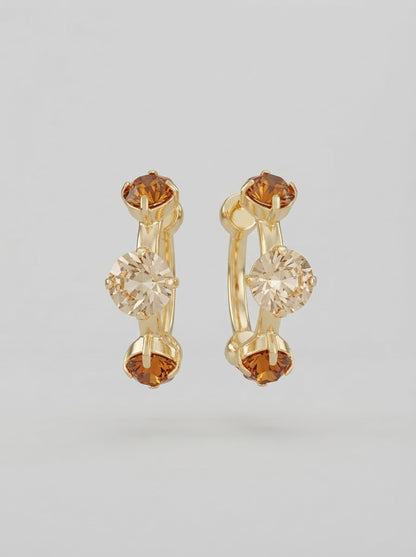 Gemma Hoop- Topaz