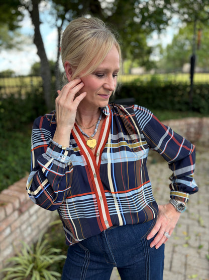 The Prescott Plaid Blouse