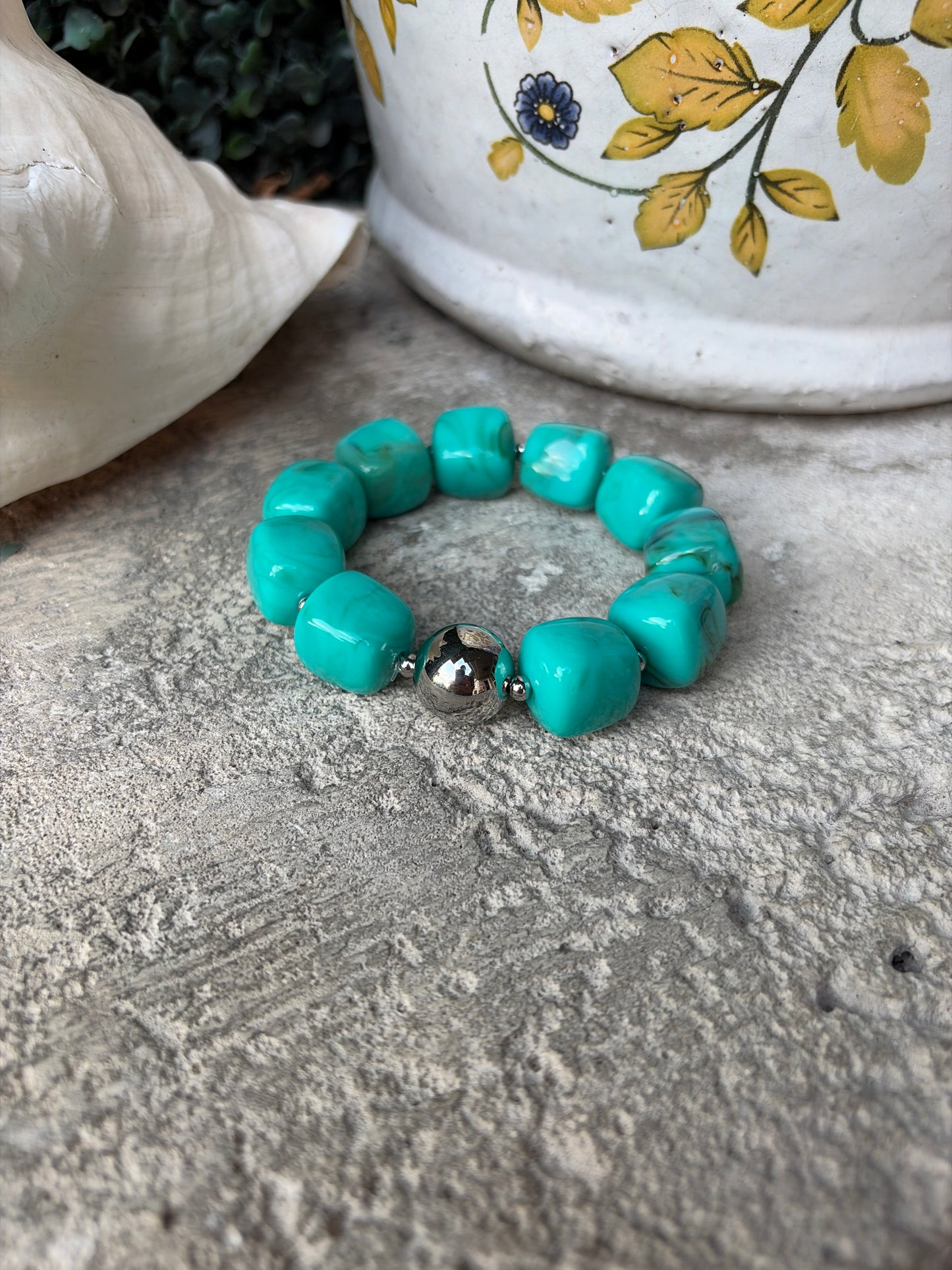 Wrist Candy Bracelet-Turquoise/Silver