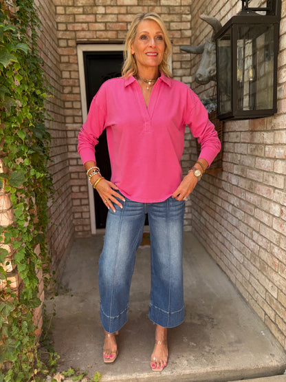 Perry Pretty Pink Seam Top