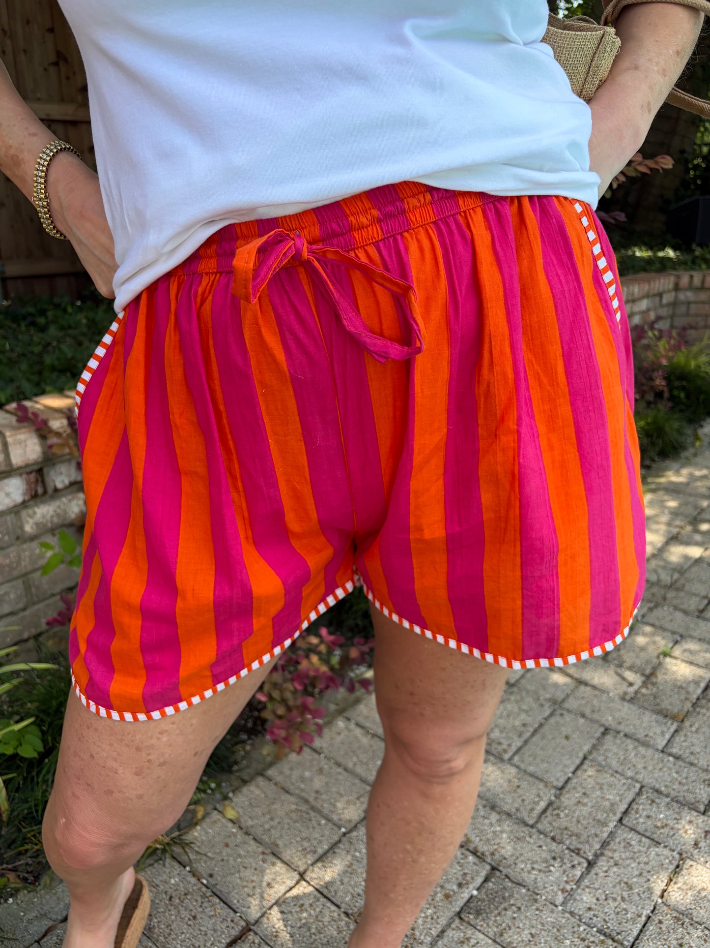 Summer Sorbet Striped Shorts