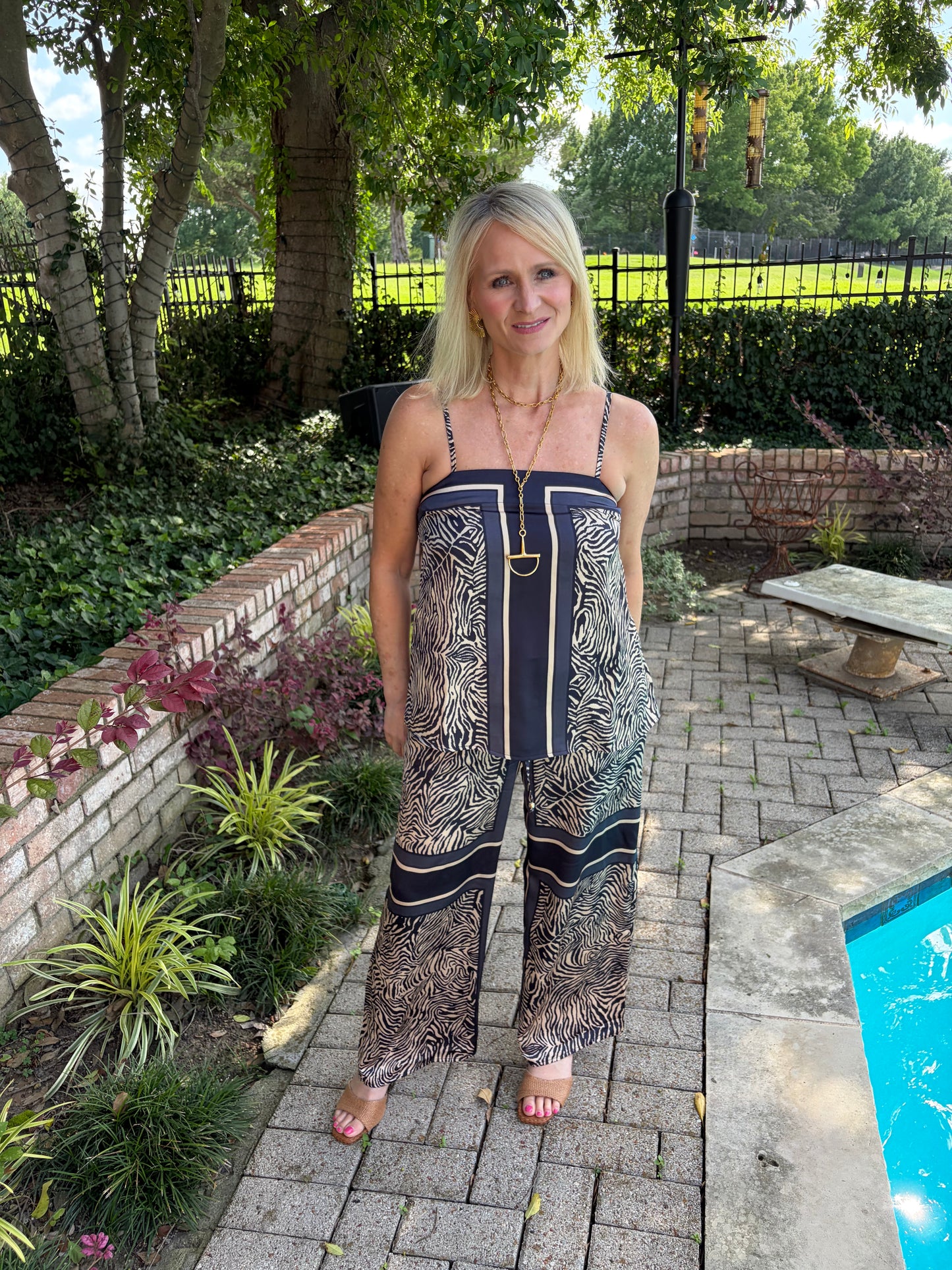 Modern Muse Navy Pant Set
