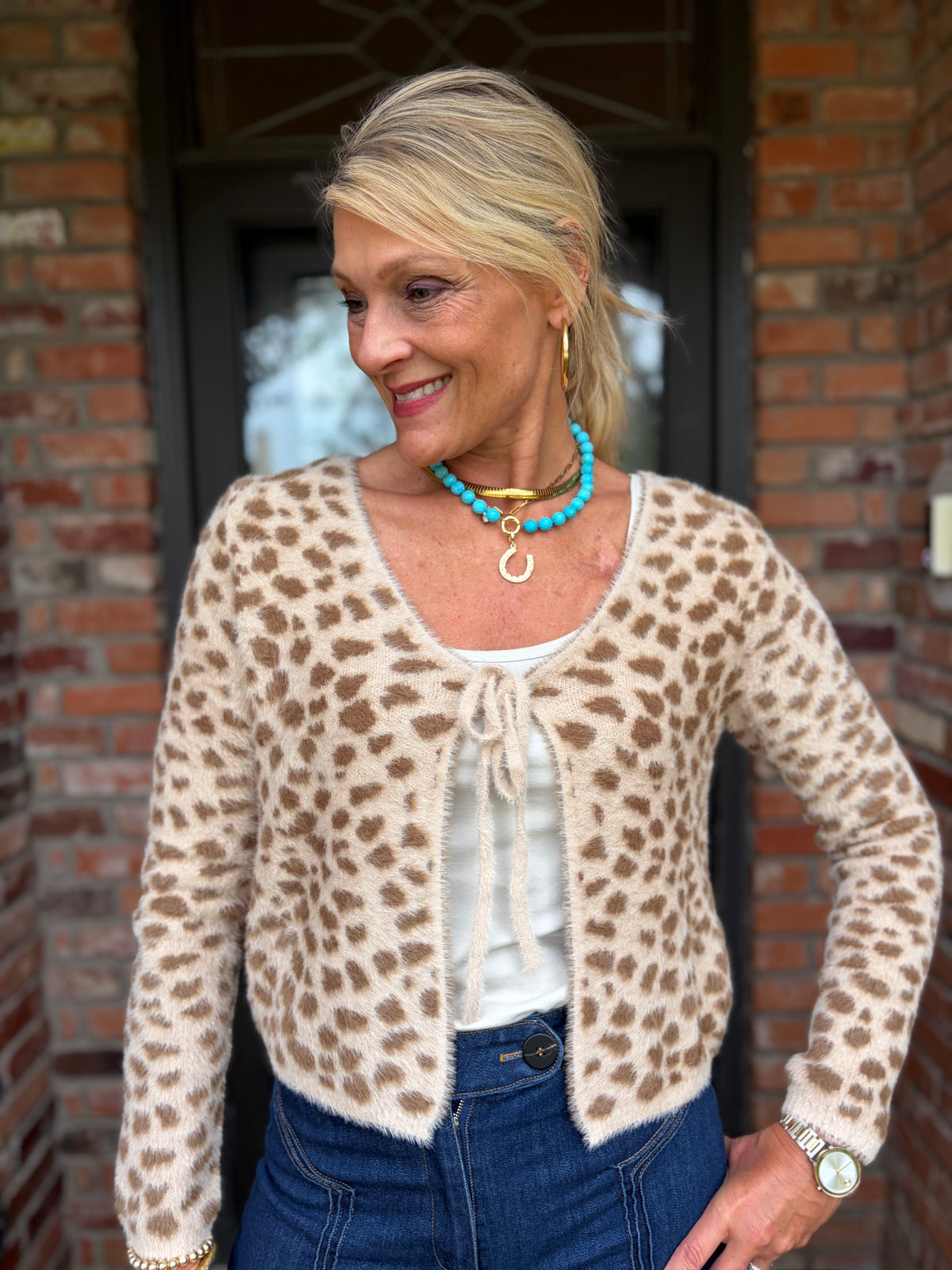 Savanna Chic Leopard Cardigan