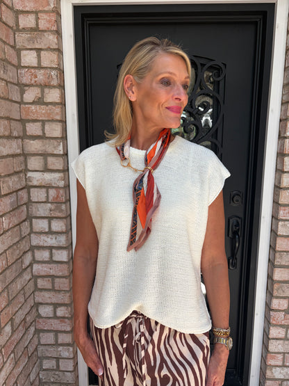Ivory Oversized Summer Knit