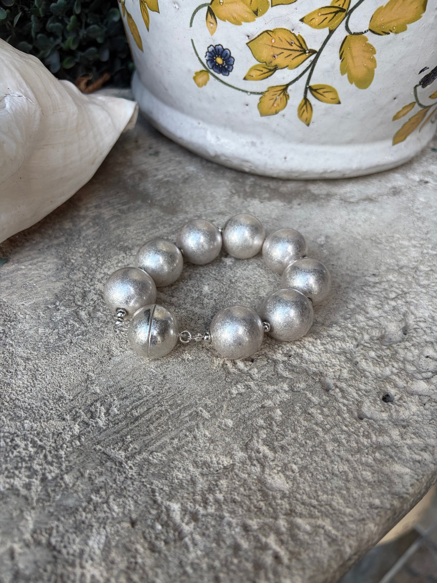 Eternal Silver Beaded Bracelet