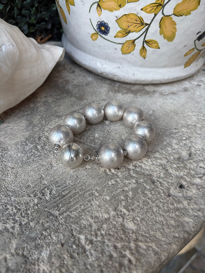 Eternal Silver Beaded Bracelet