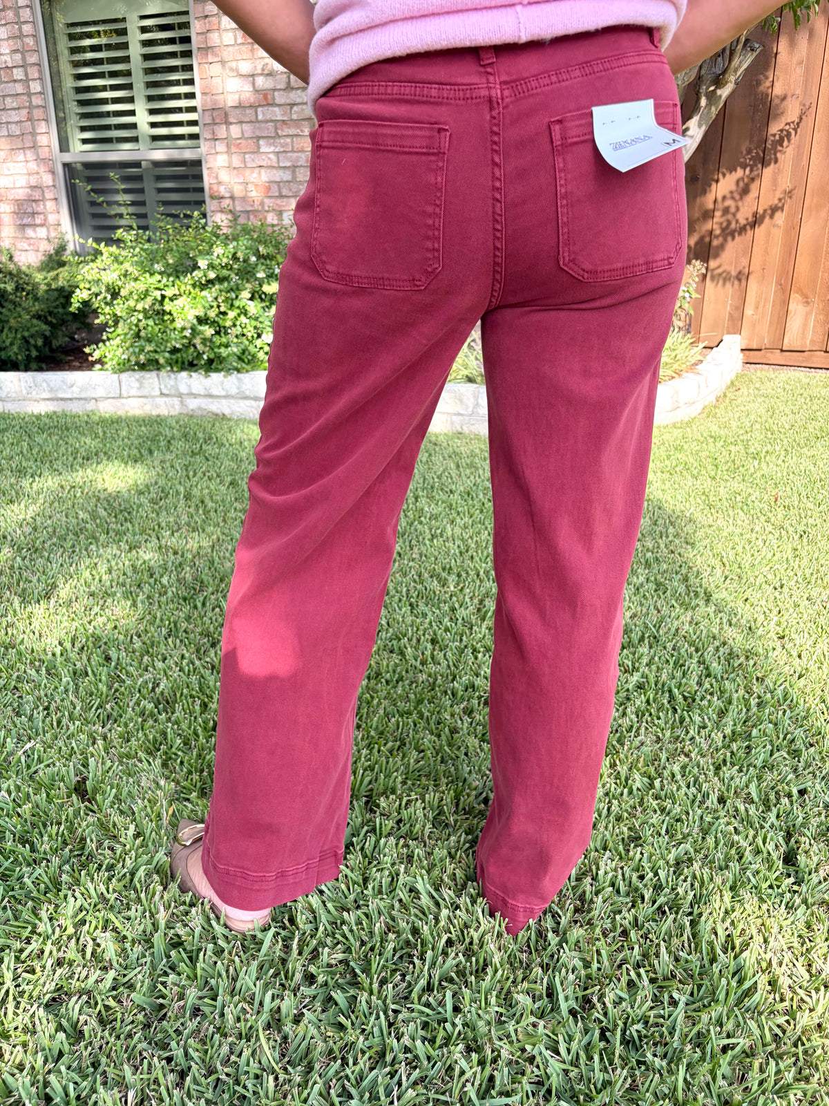 Burgundy Bliss Denim