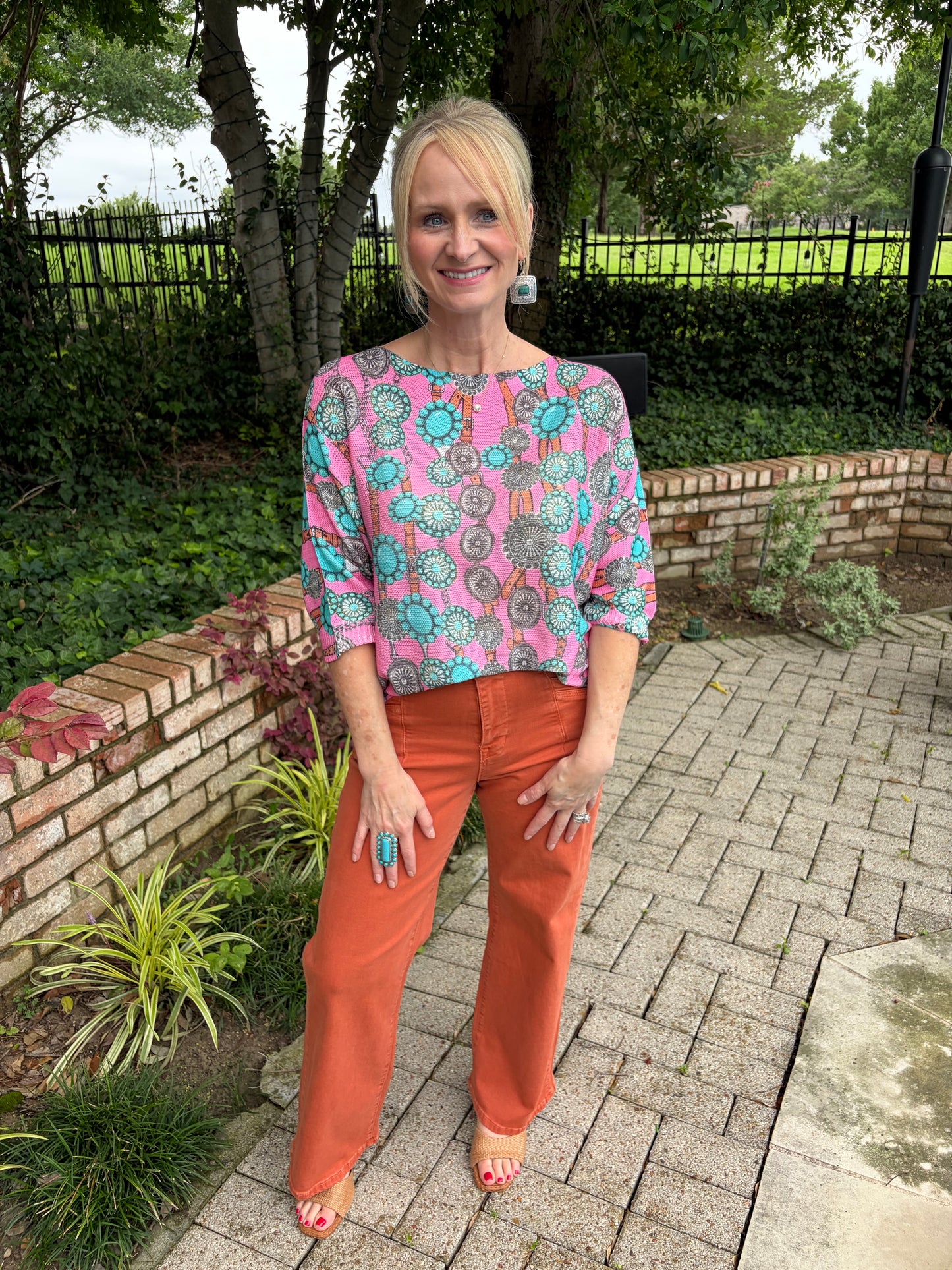 Pink Concho-Italian Knit