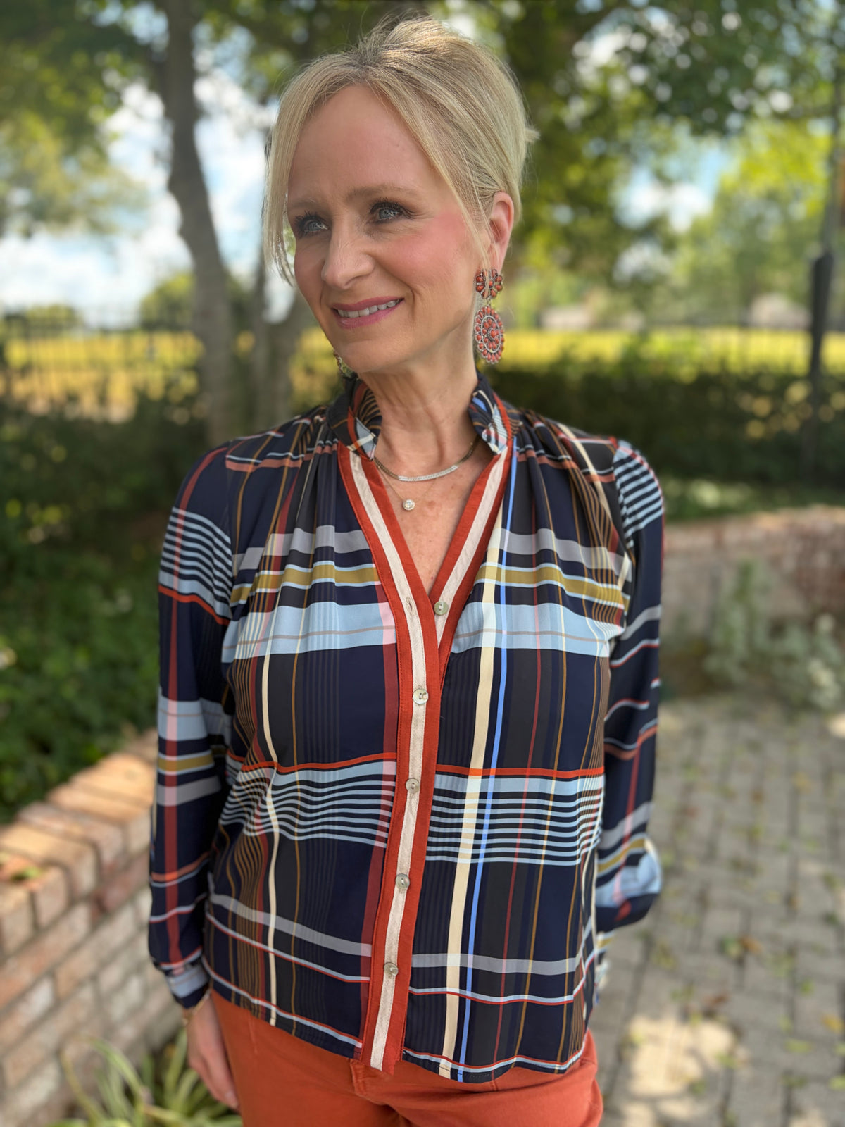 The Prescott Plaid Blouse