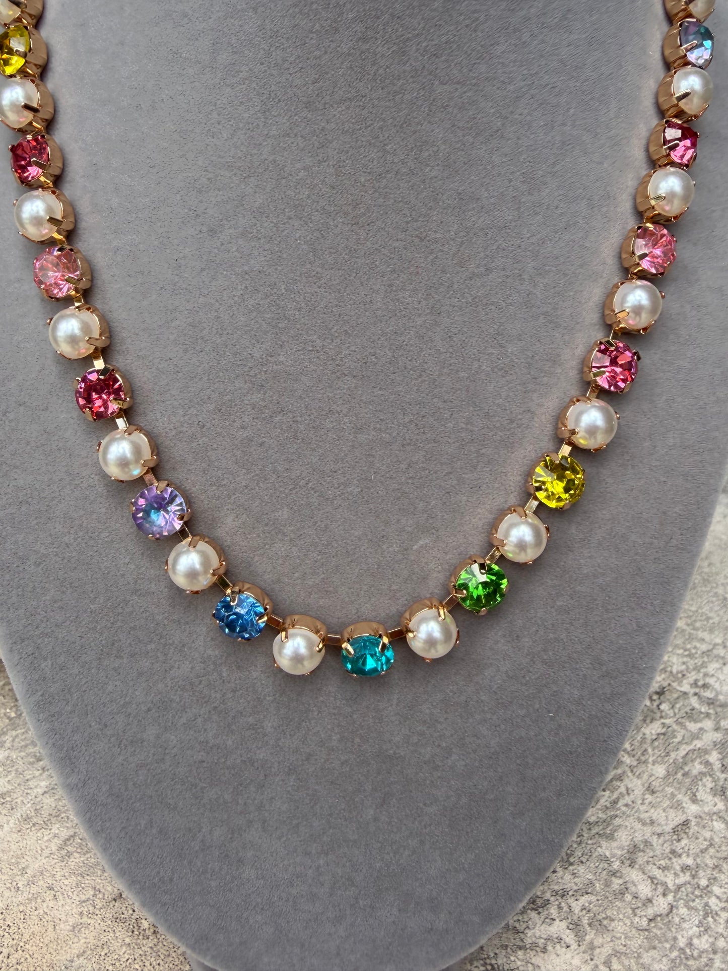 Emmy Color Pop & Pearl Necklace