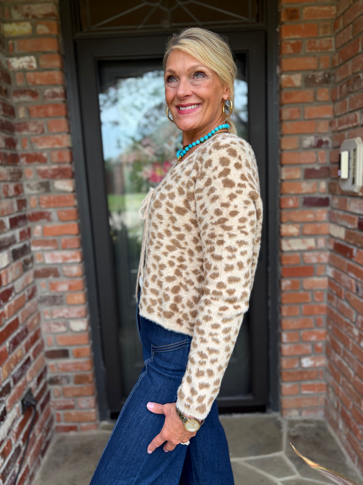 Savanna Chic Leopard Cardigan