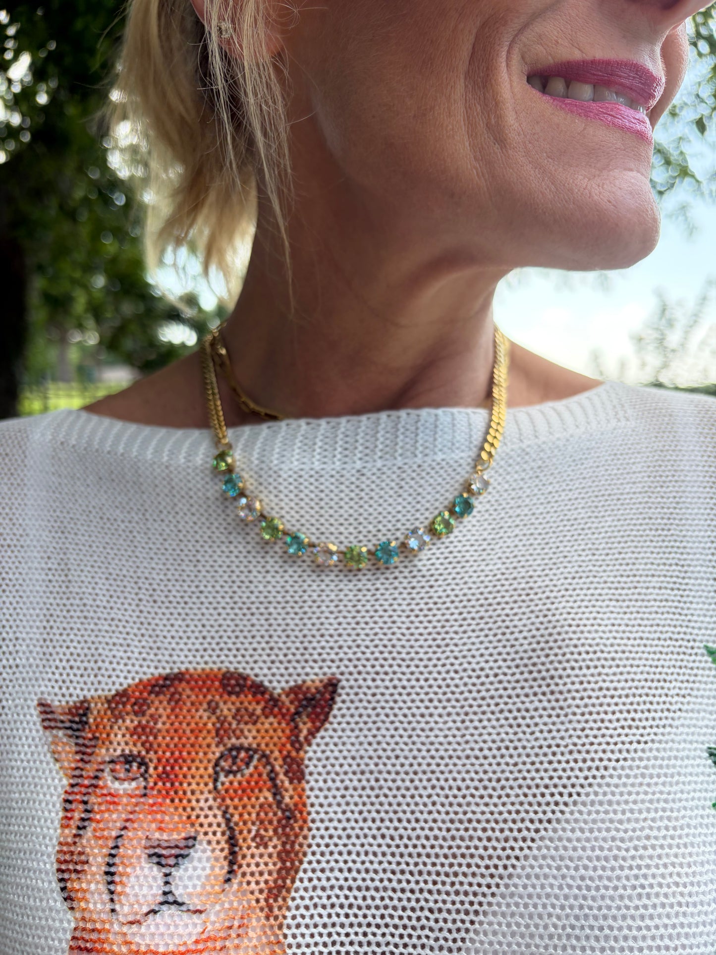 Mini Oakland Custom Necklace- Lime Light