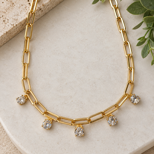 AVERY GOLD NECKLACE LIVEBOX