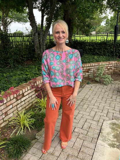 Pink Concho-Italian Knit