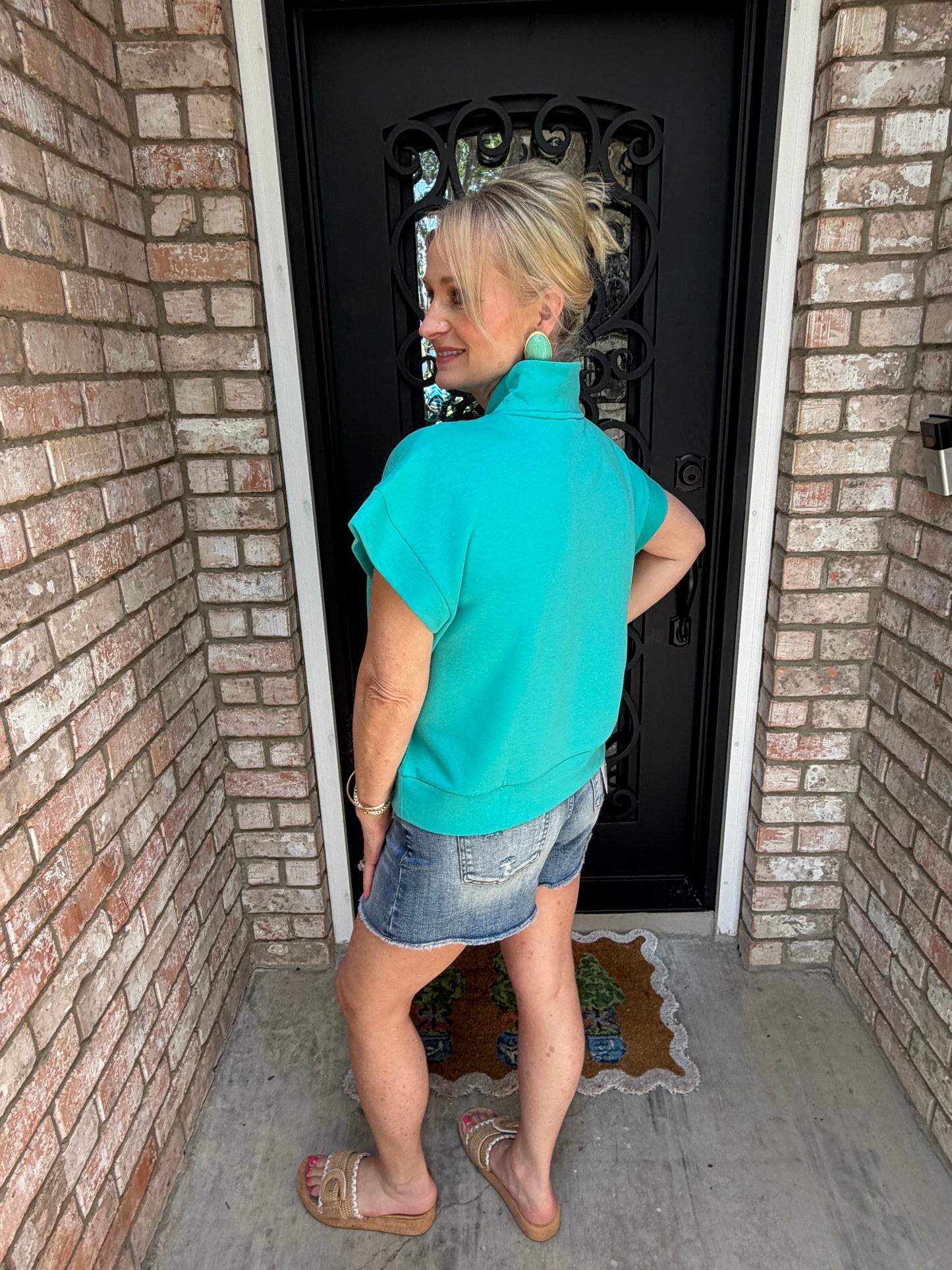 Turquoise Scuba 1/4 Zip