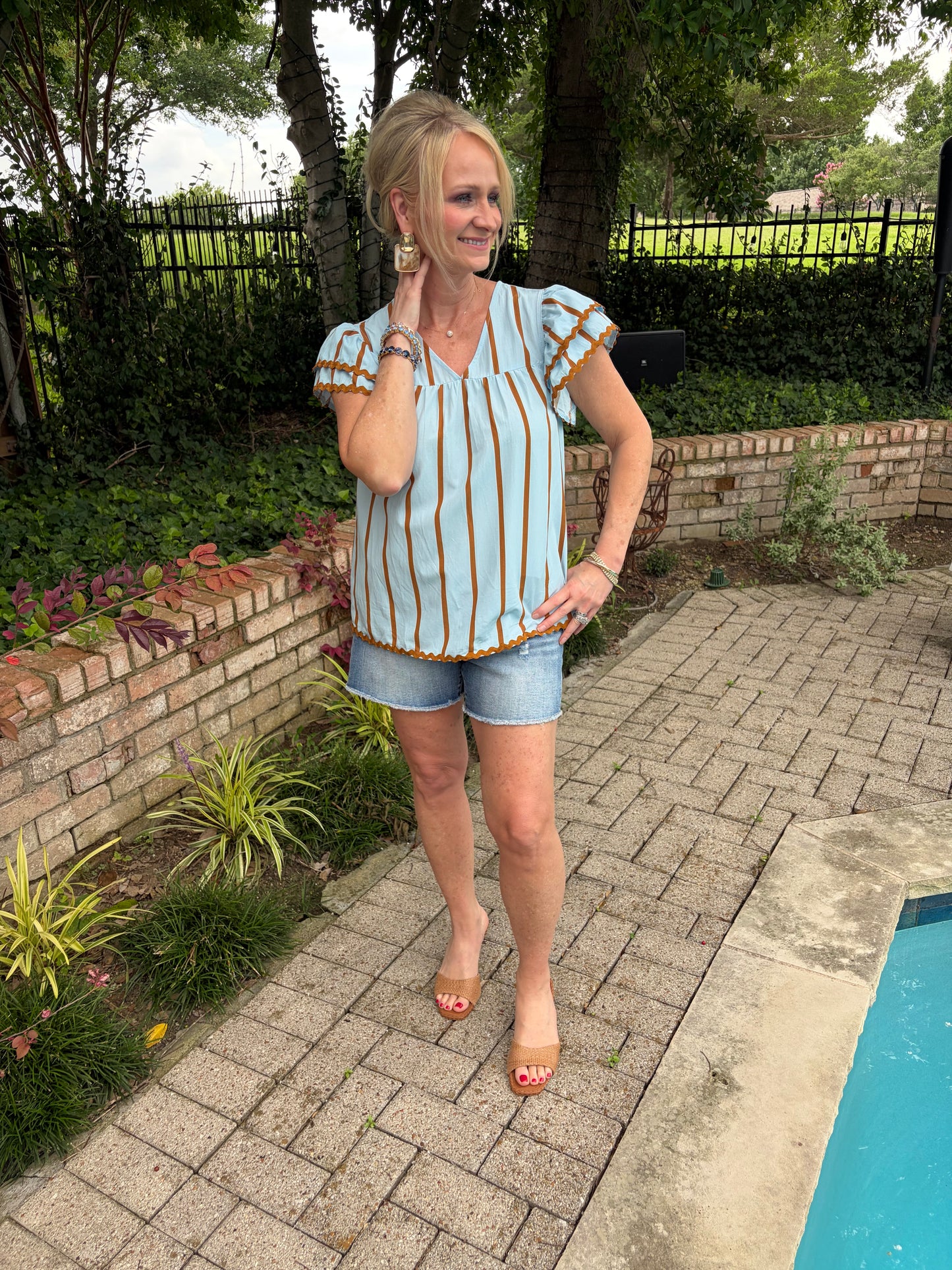 Simply Sweet Striped Blouse