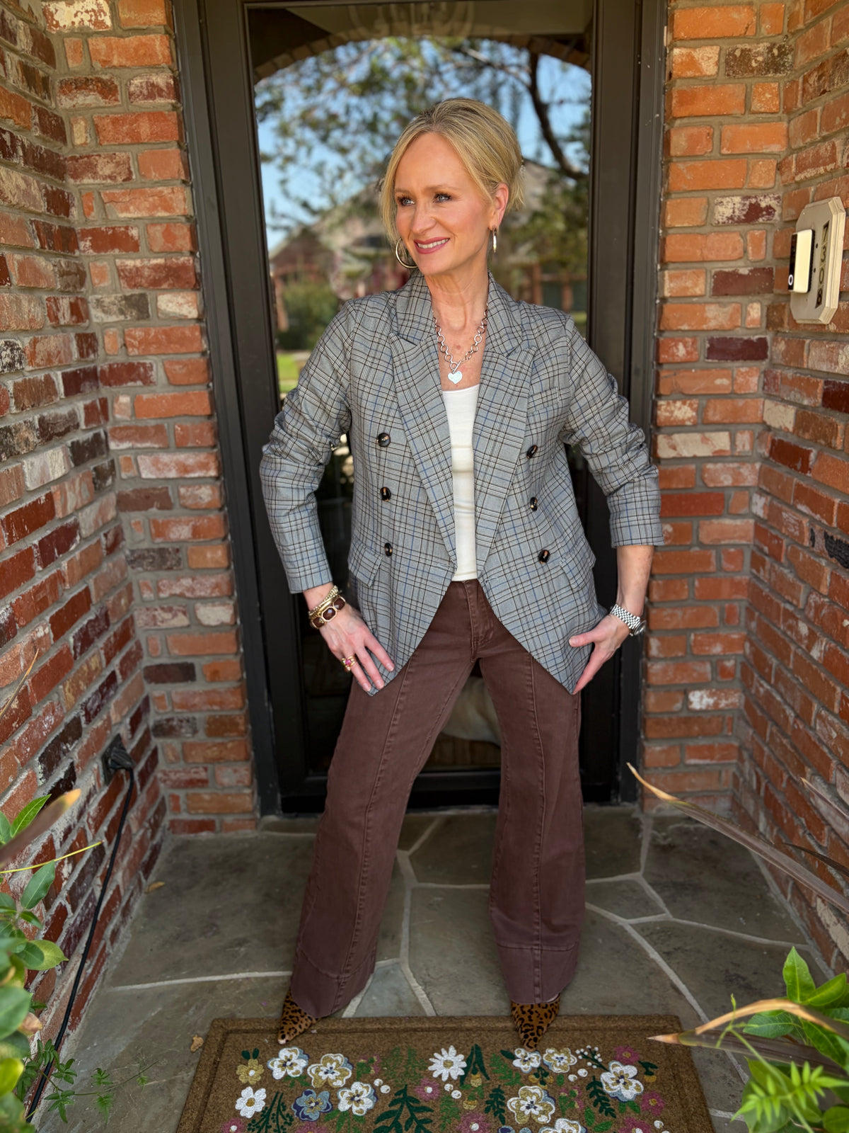 The Denim Detail Classic Blazer