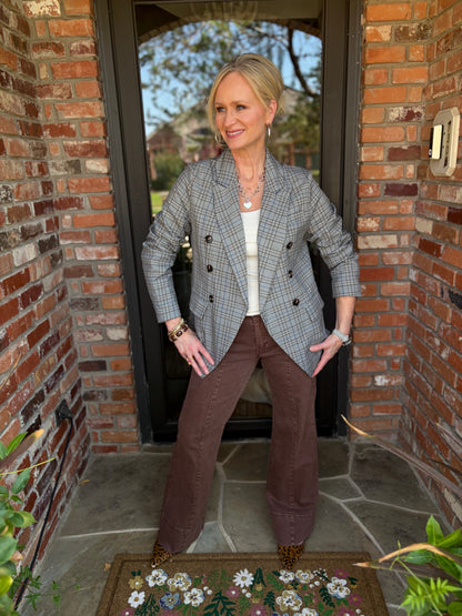 The Denim Detail Classic Blazer