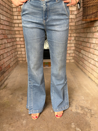 Sassy Side Slit Denim