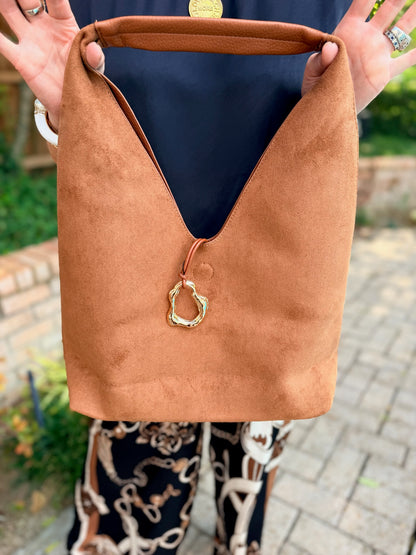 Cassandra Camel Handbag
