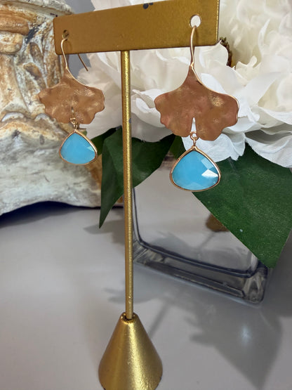 Sweet Moment Dangle Earring-Sea Blue