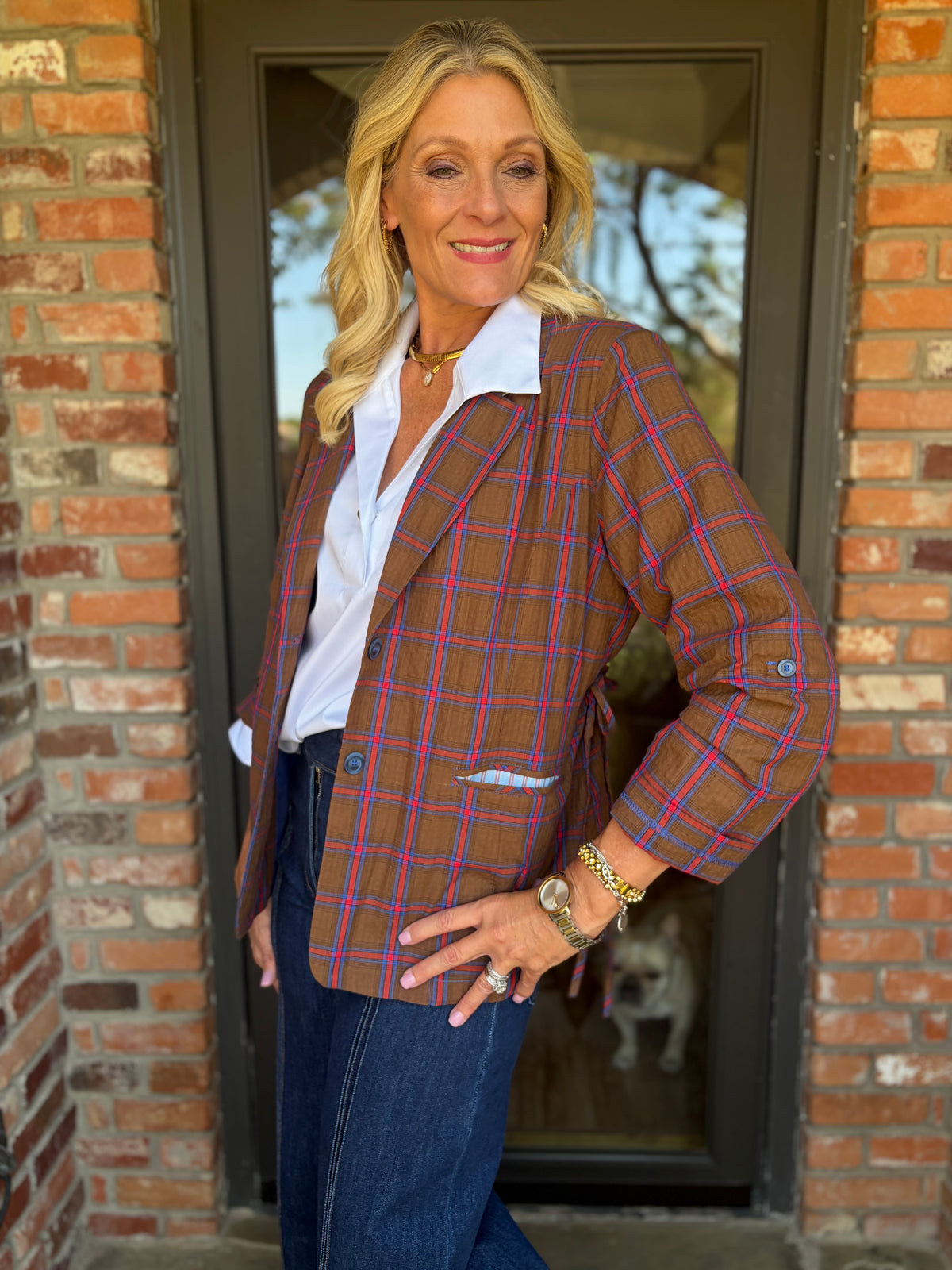 Saddlebrook Jacket-Luxe Plaid