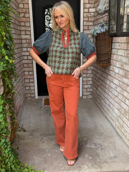 Twist On Tweed Blouse