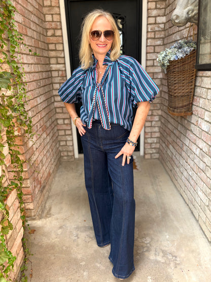 Ivy Lane Striped Blouse