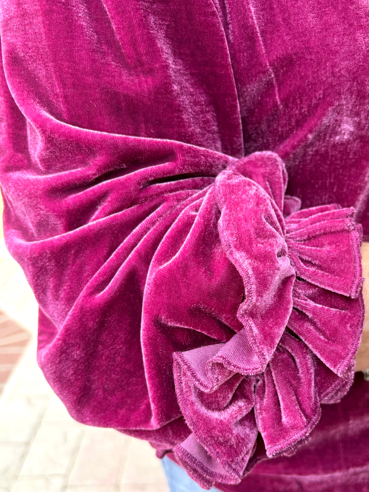Romantic in Raspberry Blouse
