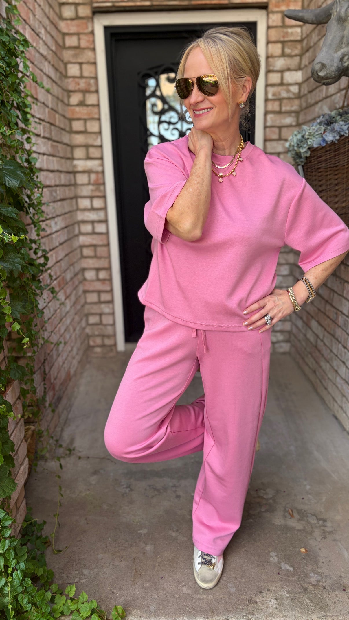 On The Go Pink Pullover