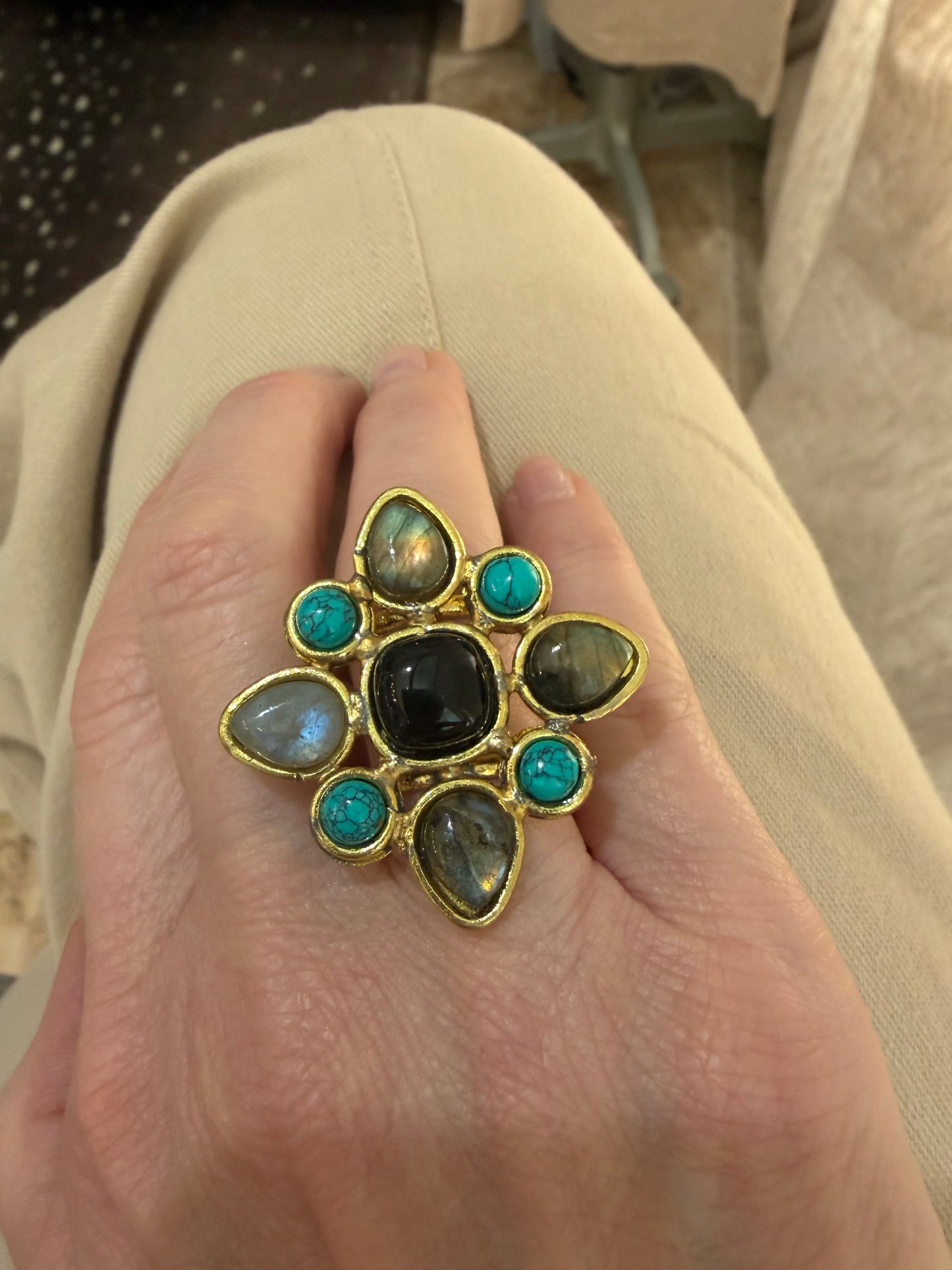 Juniper Turquoise Statement Ring