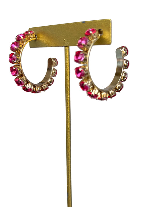 Sienna By Tova- Jess Hoops in Pink