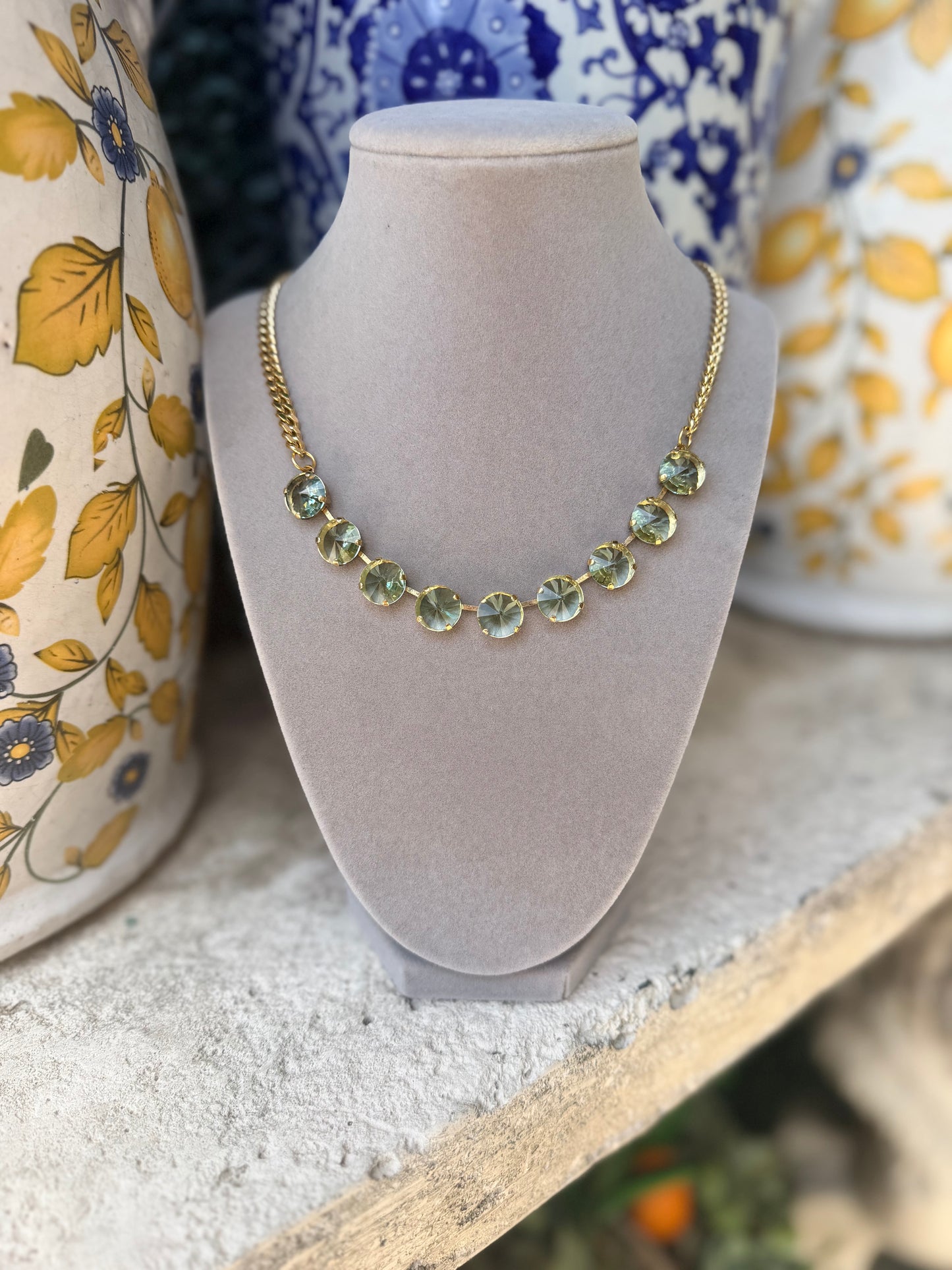 Tova- Mini Sofia Necklace-Aquamarine