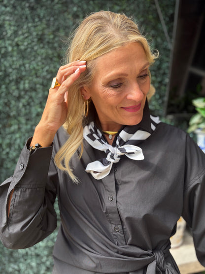Zebra Double Sided Scarf