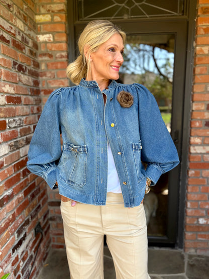 Dina Denim Luxe Jacket