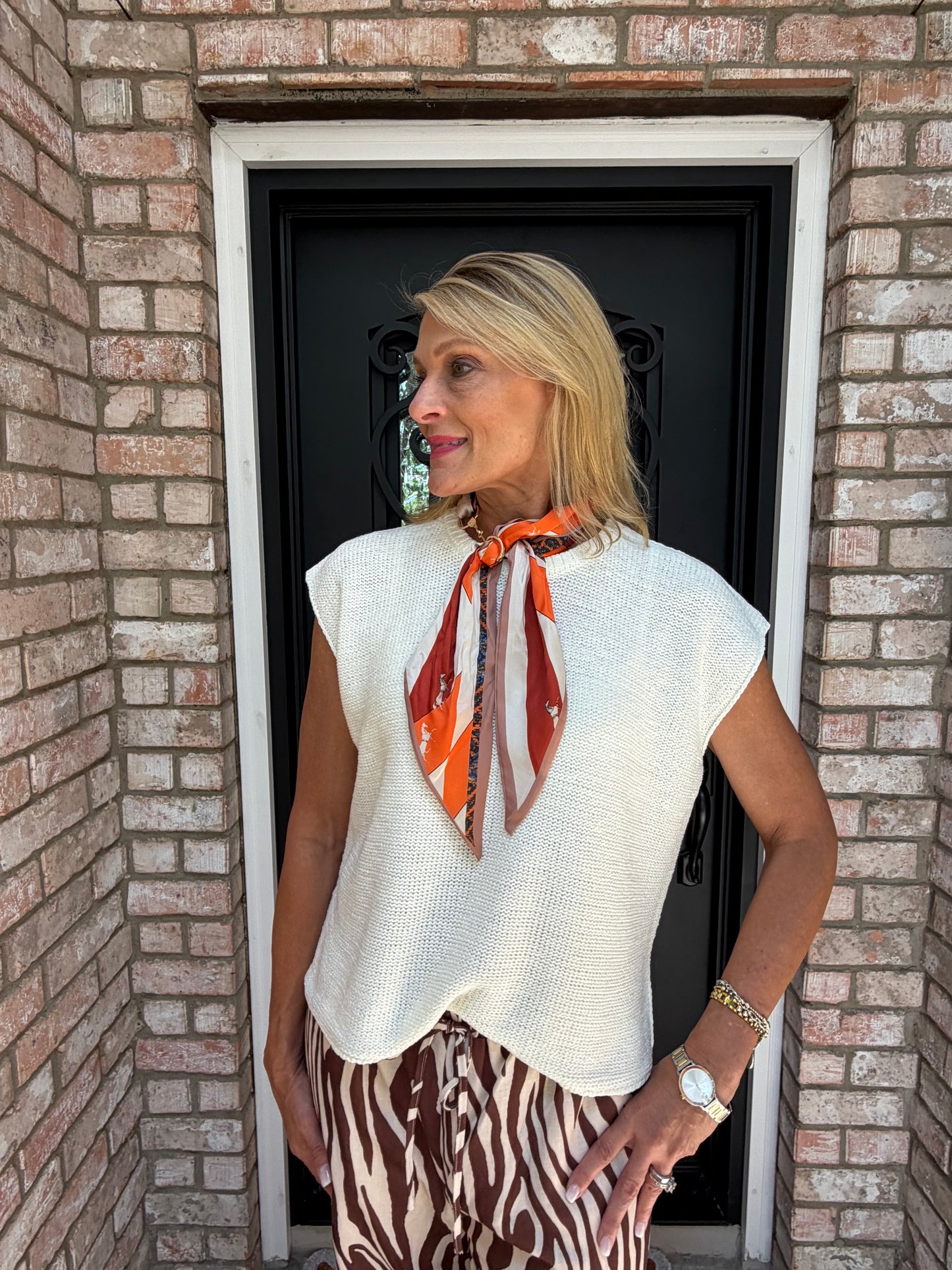 Ivory Oversized Summer Knit