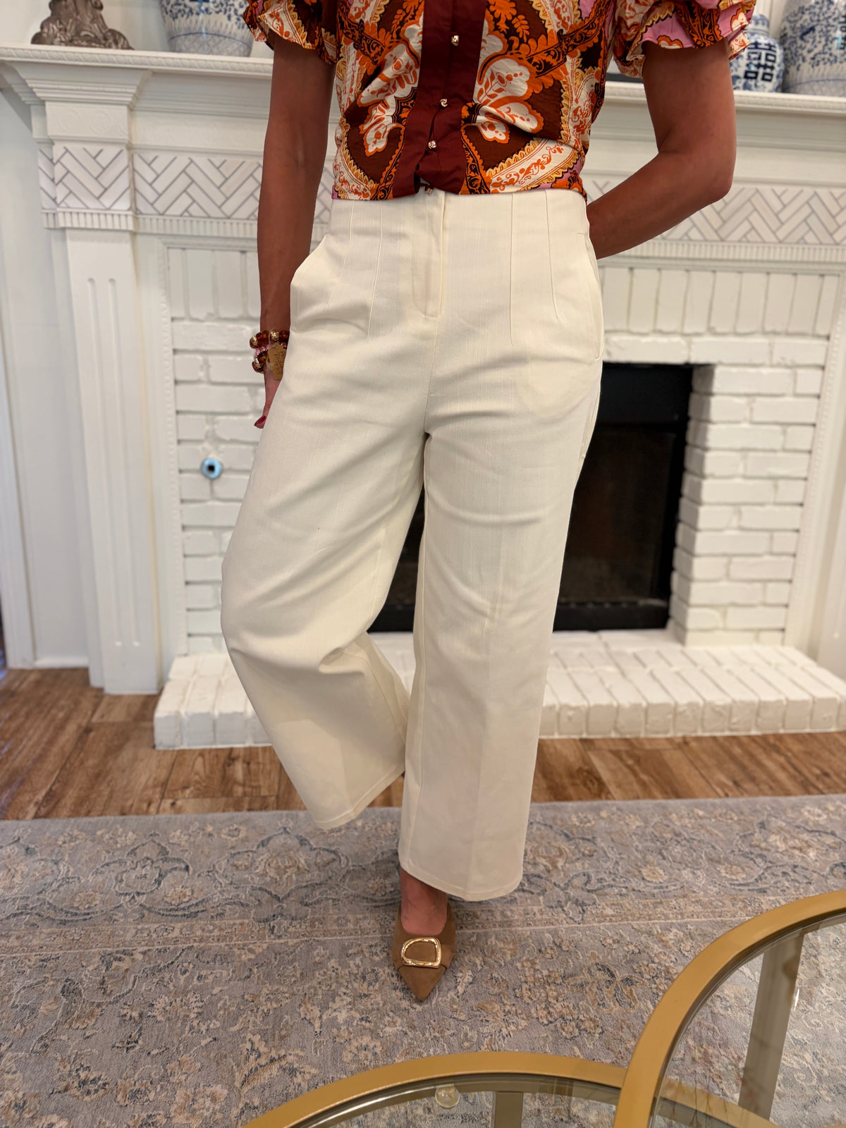 Easy Ecru Pant
