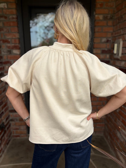 The Park Avenue Cream Blouse