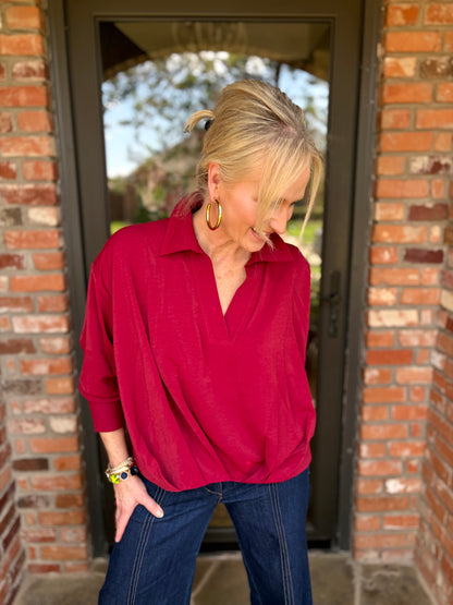 Merlot Muse Blouse