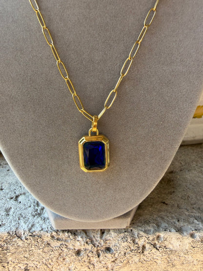 The Ocean Blue Pendant Necklace