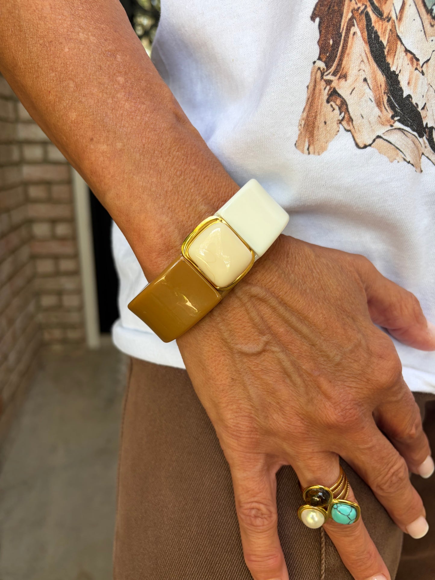 Mocha Acrylic Bracelet