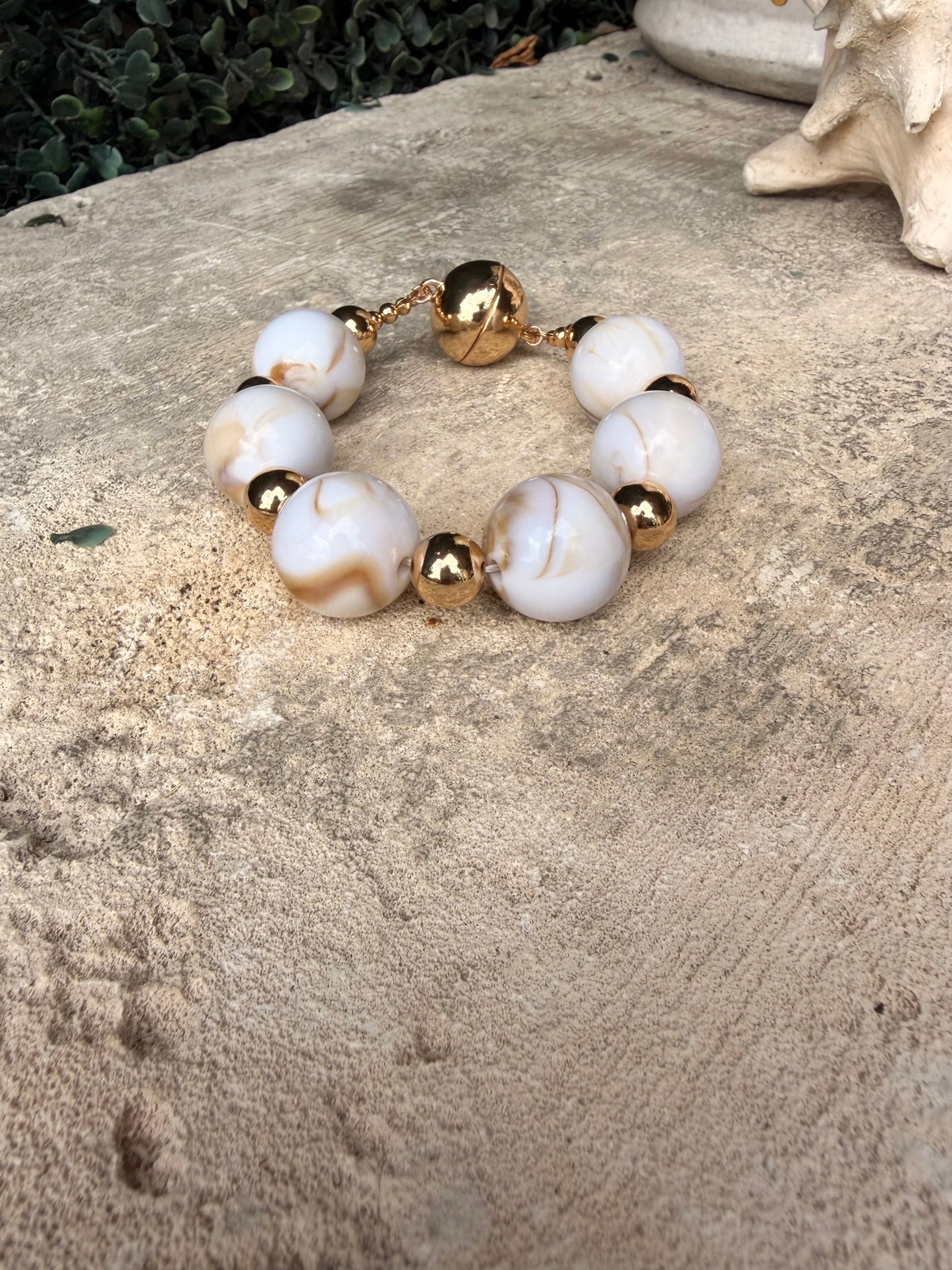 Ivory Swirl Bracelet